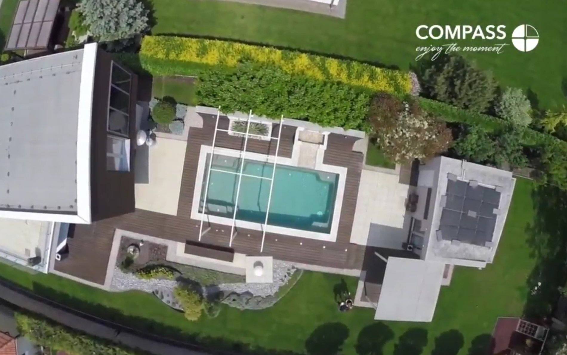 VIDEO: Drone flight above Compass ceramic pool - Compass Pools1900 x 1190